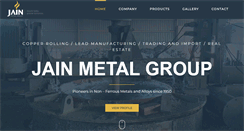 Desktop Screenshot of jainmetalgroup.com