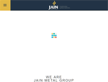 Tablet Screenshot of jainmetalgroup.com